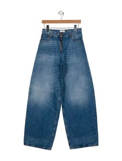 Pre-owned Haikure High-rise Wide Leg Jeans In Blue