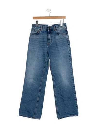Pre-owned Haikure High-rise Wide Leg Jeans In Blue