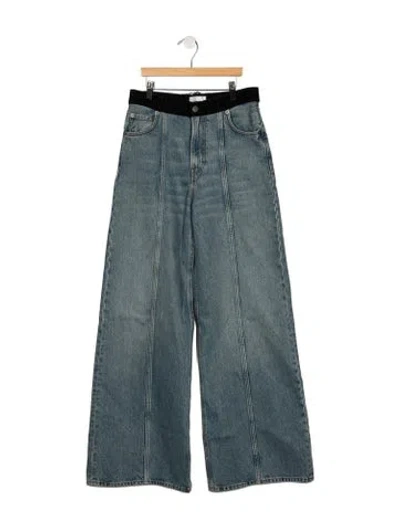 Pre-owned Haikure High-rise Wide Leg Jeans In Blue
