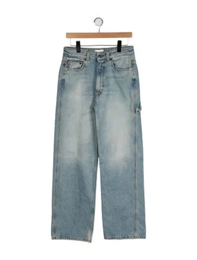 Pre-owned Haikure High-rise Wide Leg Jeans In Blue