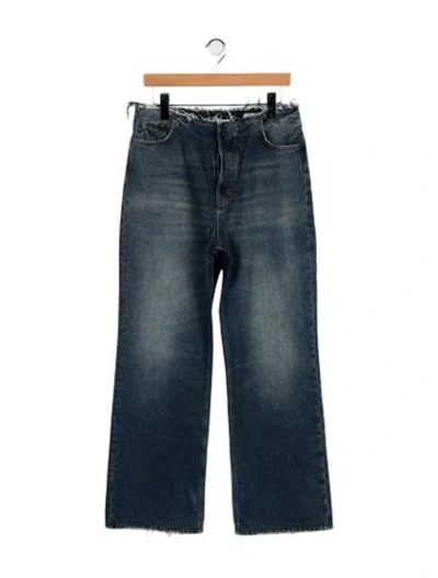 Pre-owned Haikure High-rise Wide Leg Jeans In Blue