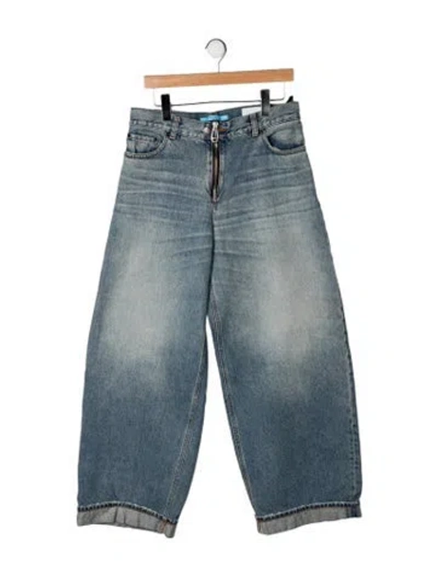 Pre-owned Haikure High-rise Wide Leg Jeans In Blue
