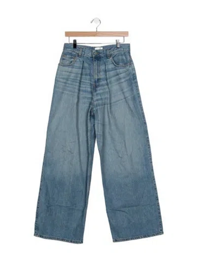 Pre-owned Haikure High-rise Wide Leg Jeans In Blue