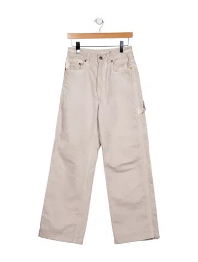 Pre-owned Haikure High-rise Wide Leg Jeans In Gray