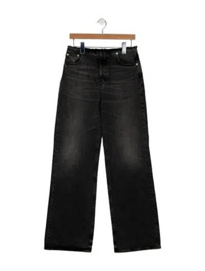 Pre-owned Haikure High-rise Wide Leg Jeans In Gray