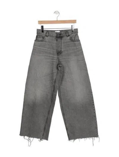 Pre-owned Haikure High-rise Wide Leg Jeans In Grey
