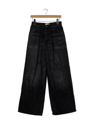 Pre-owned Haikure High-rise Wide Leg Jeans In Grey