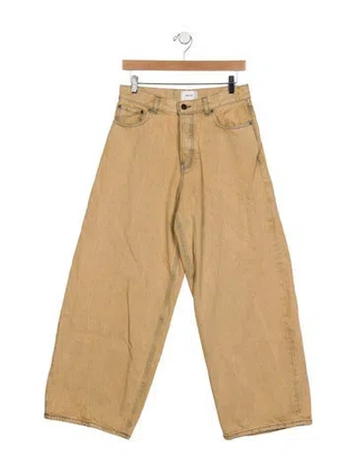 Pre-owned Haikure High-rise Wide Leg Jeans In Neutral