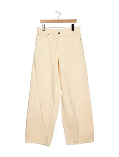 Pre-owned Haikure High-rise Wide Leg Jeans In Neutrals
