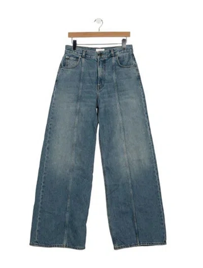 Pre-owned Haikure High-rise Wide Leg Jeans W/ Tags In Black/blue