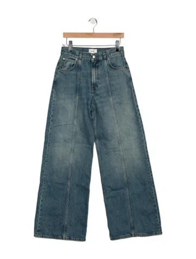 Pre-owned Haikure High-rise Wide Leg Jeans W/ Tags In Black/blue