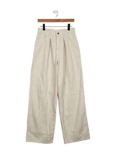 Pre-owned Haikure High-rise Wide Leg Jeans W/ Tags In Neutrals