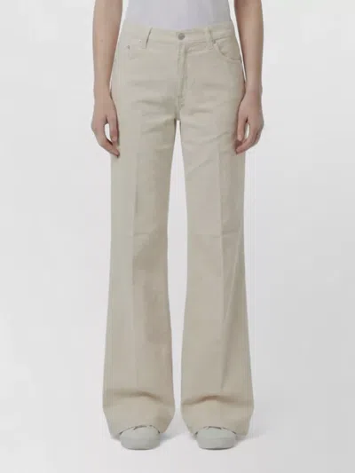 Haikure High-rise Wide-leg Corduroy Jeans In Neutral