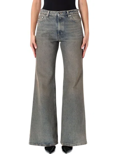 Haikure High-rise Wide-leg Jeans In Gray