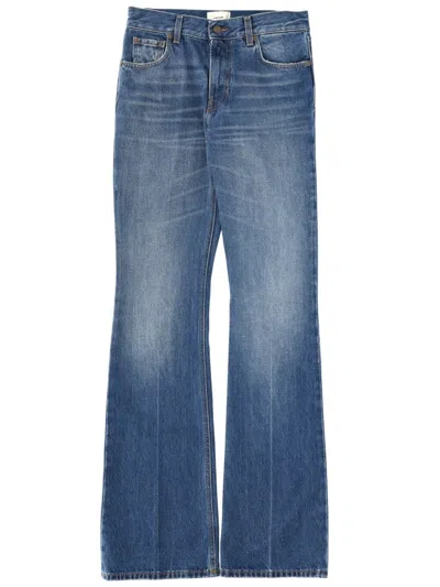 Haikure High-waisted Flared Jeans In Blue