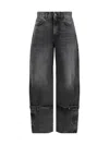 Haikure Cuff-detail Jeans In Medium Black