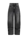 Haikure Regular Fit Hurley Denims With Cuffs 22cm In Medium Black