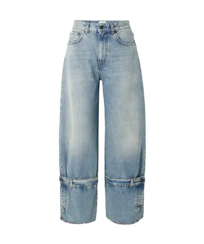 Haikure Hurley Wide-leg Organic Jeans In Blue