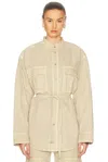 Haikure Ivonne Twill Jacket In Barley