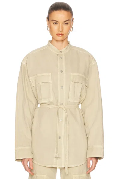 Haikure Ivonne Twill Jacket In Barley