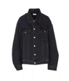 Haikure Denim Jacket With Chest Pockets And Collar In Black
