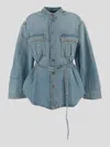 Haikure Jacket In Emerald Blue