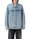 Haikure Janet Denim Jacket In Acqua