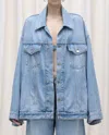 Haikure Janet Denim Jacket In Ionic Blue In Blue