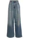 Haikure Tencel Candy Belt Loops Pleated Trousers In Blue