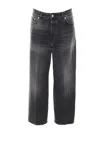 Haikure Wide-leg Mid-rise Jeans In Black
