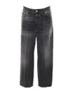 Haikure Wide-leg Mid-rise Jeans In Black