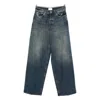 Haikure 'bethany' Blue Jeans With Logo Patch On The Rear In Blue