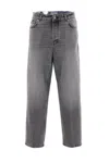 Haikure Grey Flanel Jeans Belt Loops In Gray