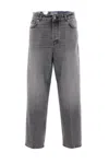 Haikure Wide-leg Mid-rise Jeans In Gray