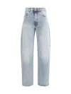 Haikure Straight Leg Trousers With Belt Loop Detail