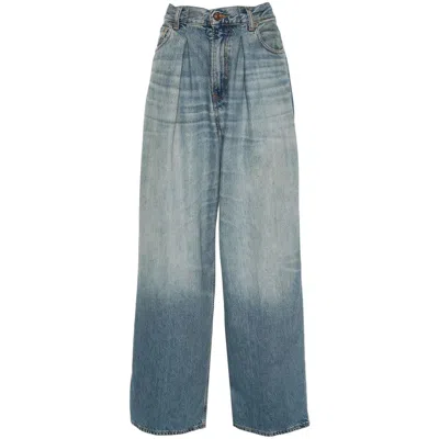 Haikure Denim Wide-leg Jeans In Blue