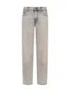 Haikure 5-pocket Trousers With Belt Loops And Contrast Stitching In Gray