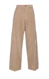 Haikure Corduroy Fabric Wide Fit Trousers In Multi