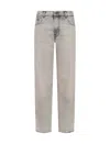 Haikure 5-pocket Trousers With Belt Loops And Contrast Stitching In Gray