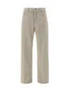 Haikure Pilling Effect Cotton Jeans In Neutral