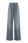 Haikure Candy Pleated Boyfriend Jeans In Blue