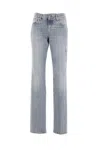 Haikure Five-pocket Denim Trousers In Blue