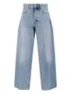 Haikure Straight Leg Trousers Belt Loops