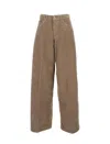 Haikure Wide Denim Pants With Relaxed Fit And Classic Five-pocket Styling