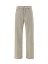 Haikure Pilling Effect Cotton Jeans In Gray