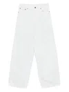 Haikure Bethany Twill Wide-leg Jeans 45 In White