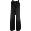 Haikure Black Jeans With Belt Loops And Logo Patch On The Rear In Black