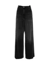 Haikure Denim Wide-leg Jeans In Black