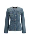 Haikure Temple Denim Jacket In Blue