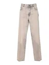Haikure Bethany Long Wide Leg Jeans In Gray